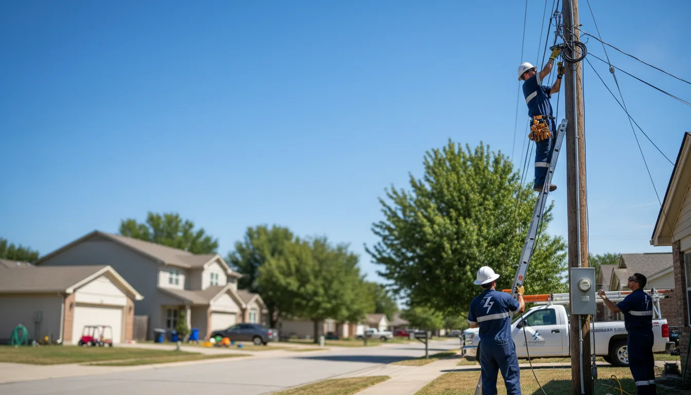 Residential electrician providing installation services in Lake, MI